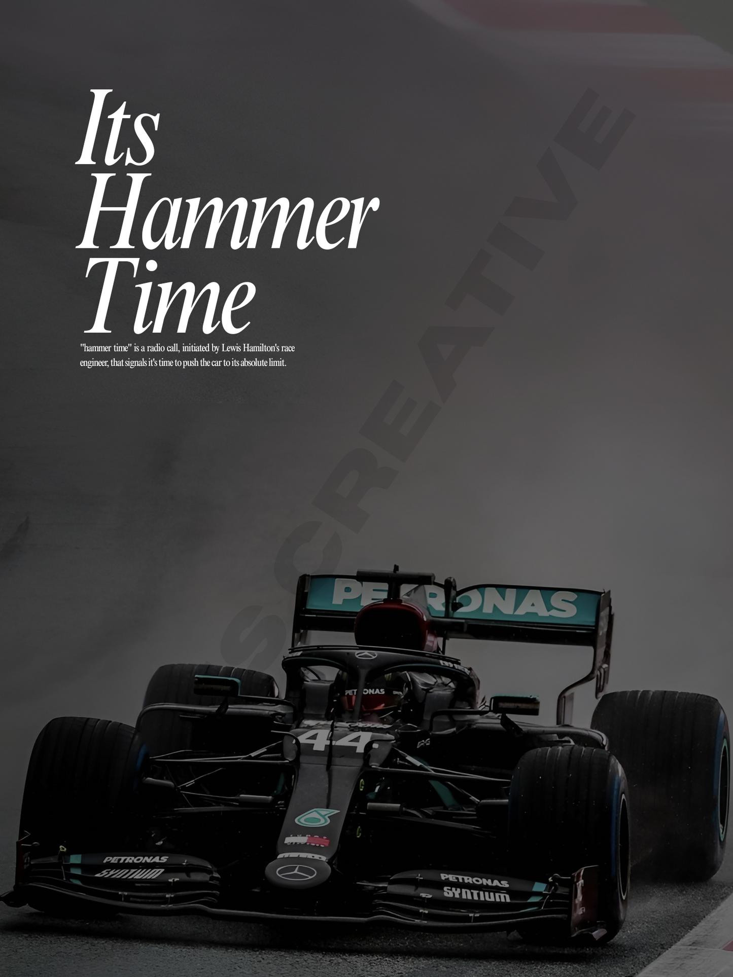 Lewis Hamilton Its Hammer Time Poster V. 1