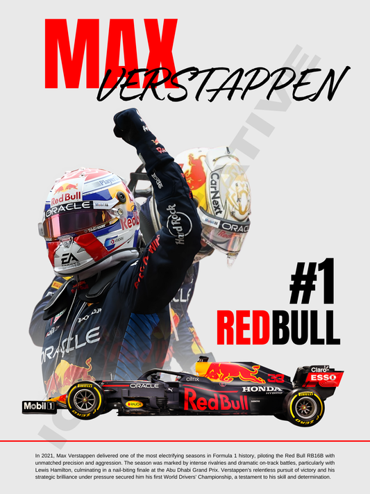 Max Verstappen 2021 Poster