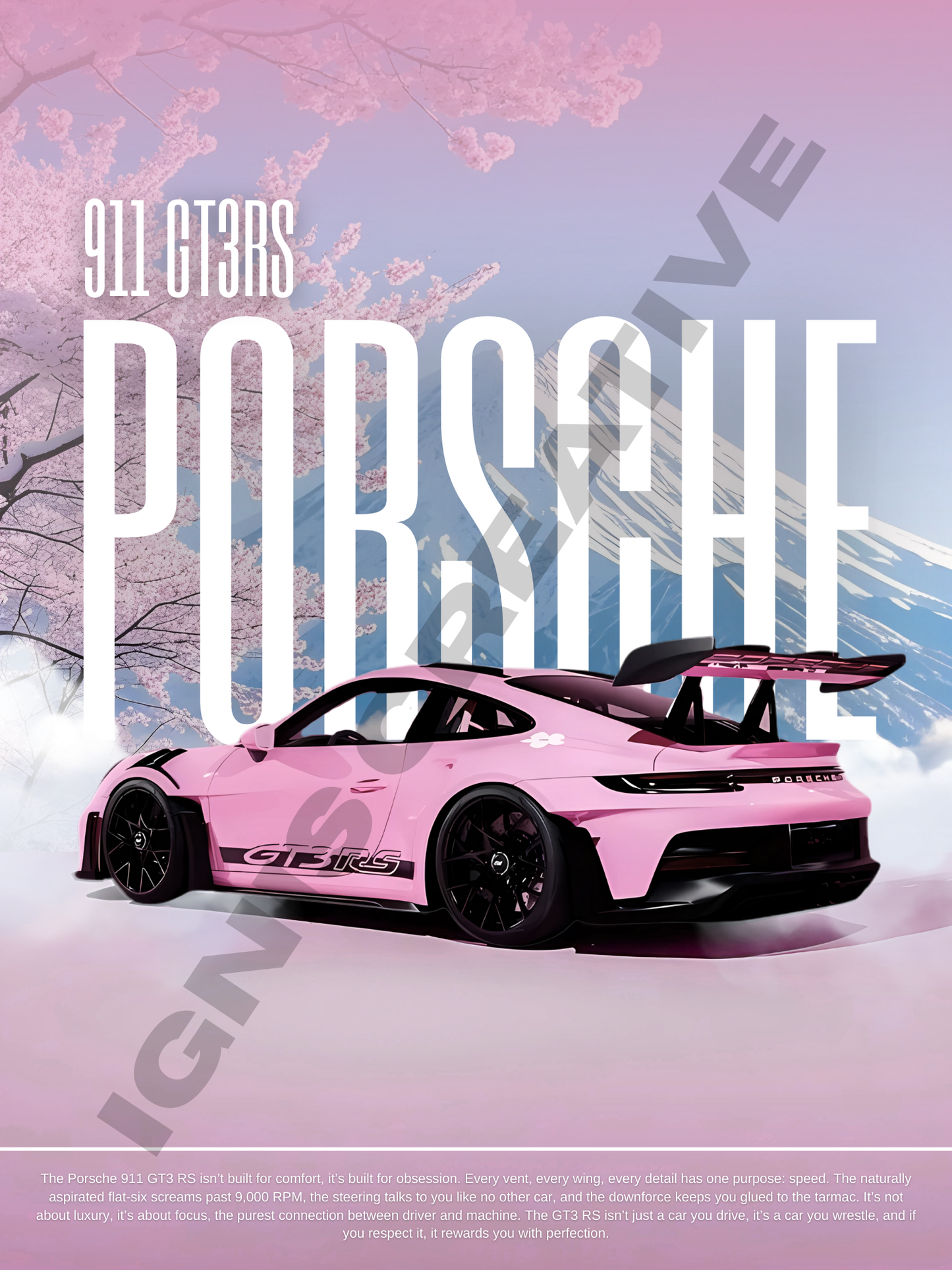 Pink Porsche 911 GT3RS