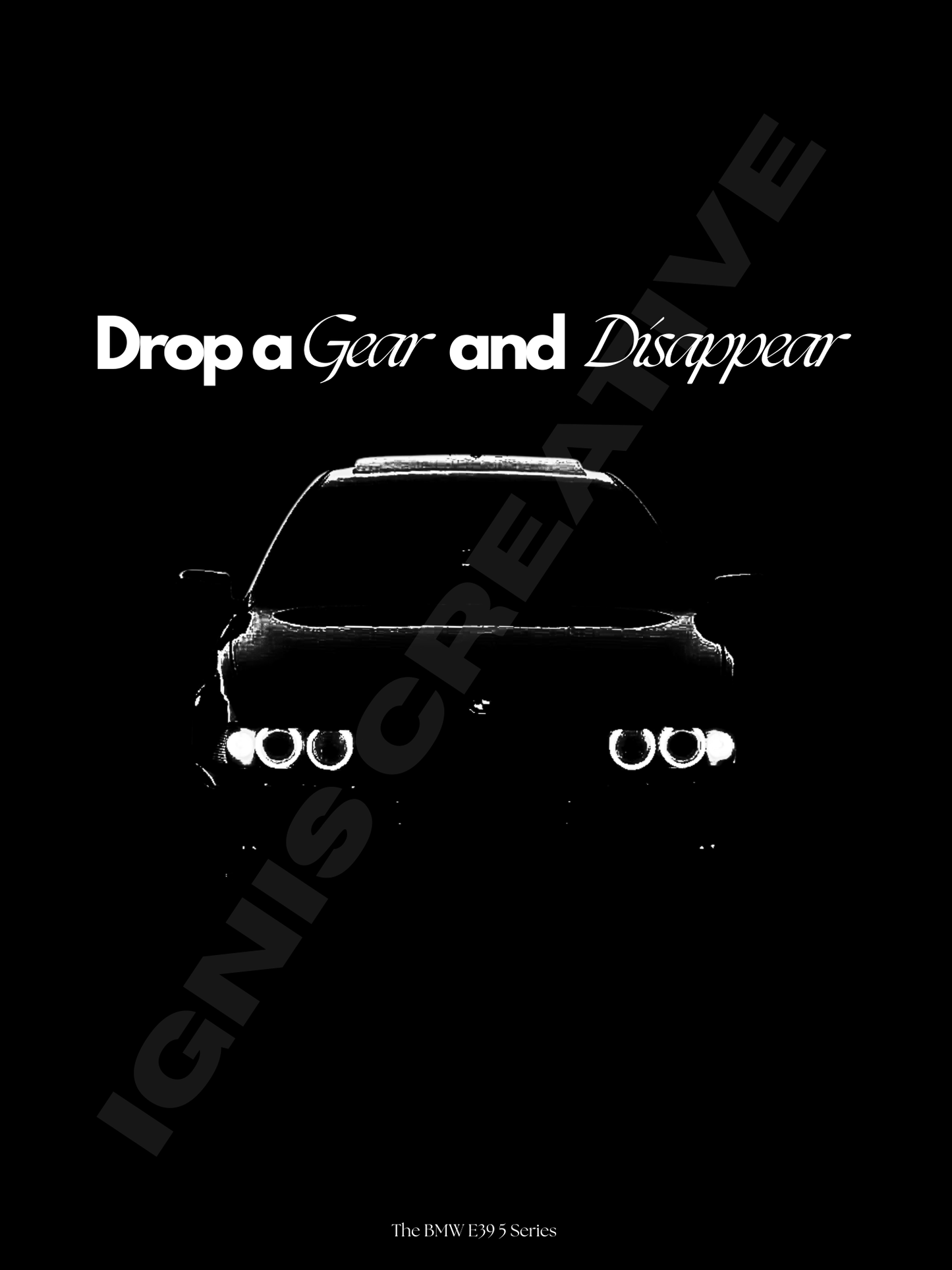 BMW E39 5 Series poster