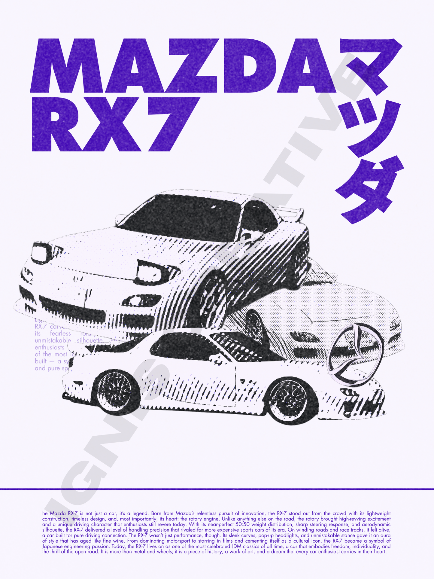 Mazda RX7 poster