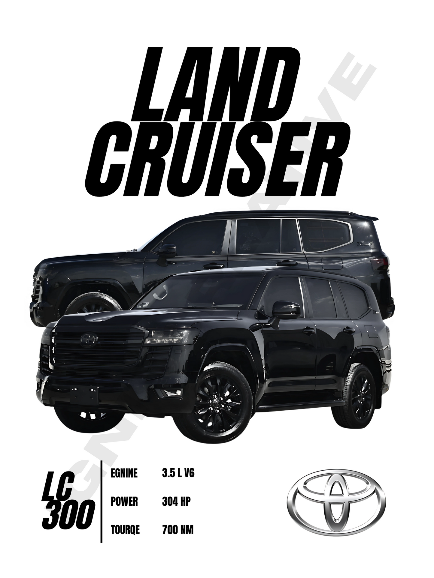 Land Cruiser LC300 White
