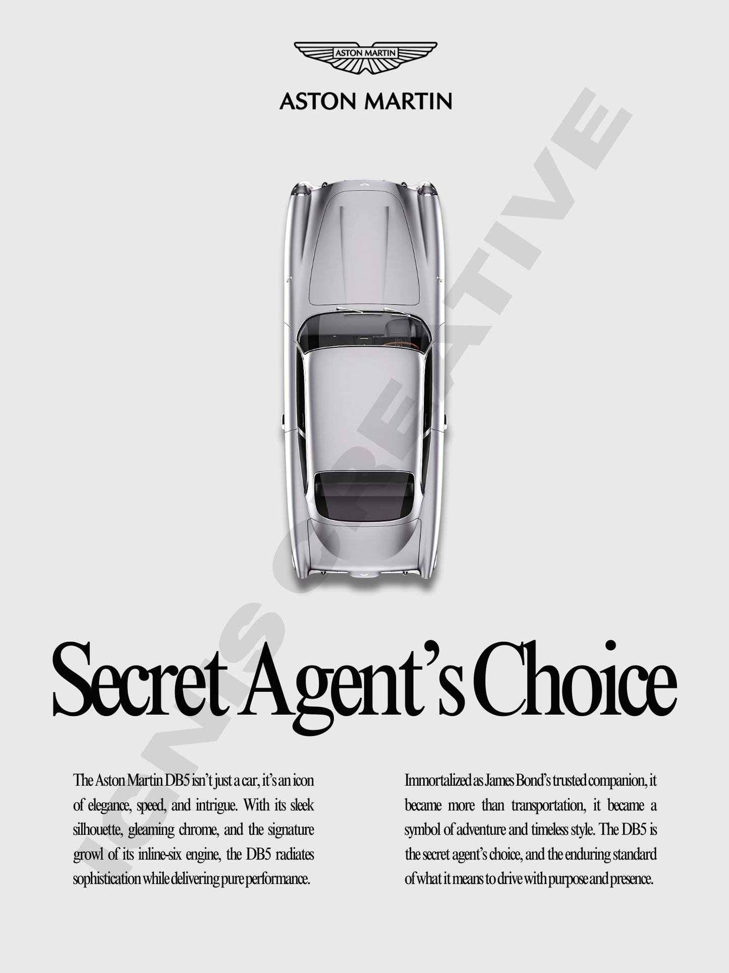 Aston Martin DB5 poster