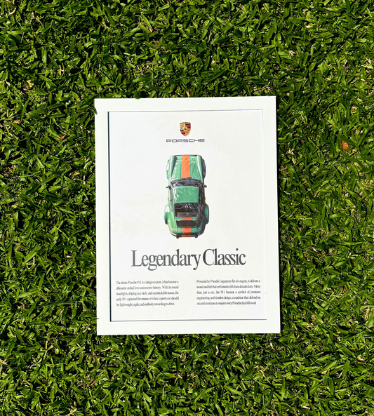 Classic Porsche Poster