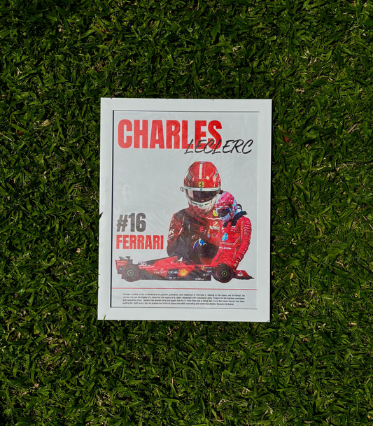 Charles Leclerc F1 poster