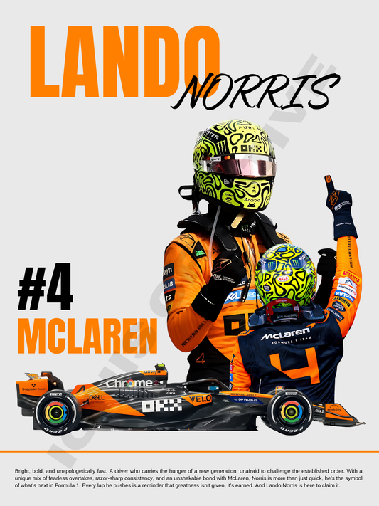 Lando Norris F1 poster