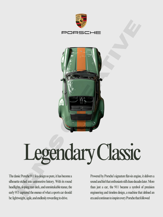 Classic Porsche Poster